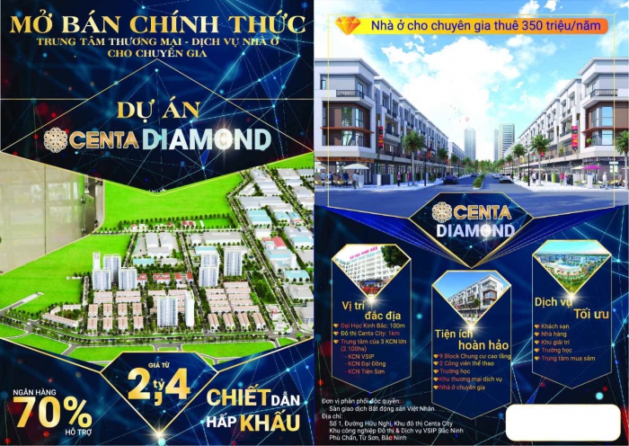 DỰ ÁN CENTA DIAMOND VSIP BẮC NINH